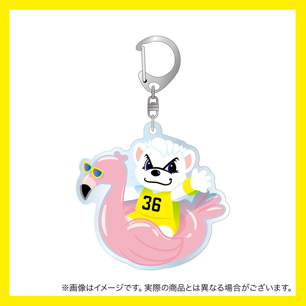 うきわサンディーアクリルキーホルダー 詳細画像 ‐ 1